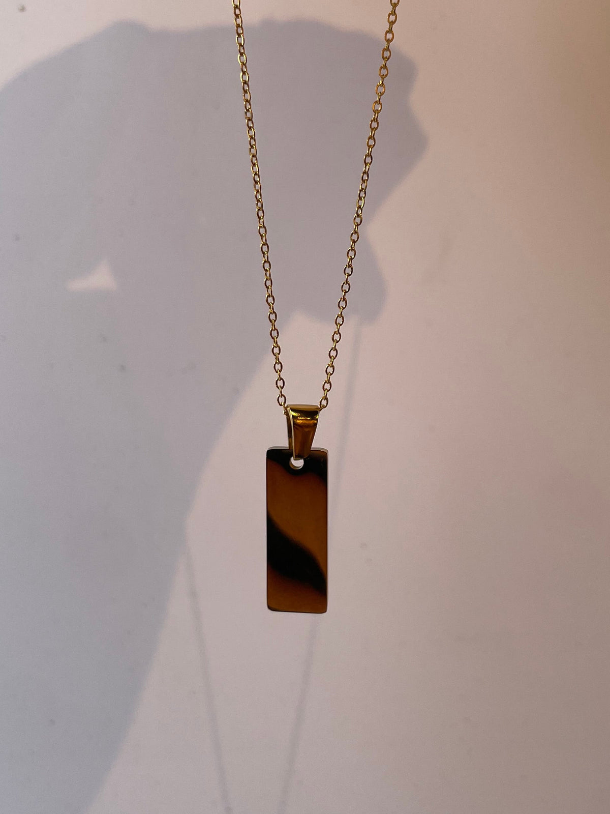 Cadenita 2,2cm 0,8cm color dorado rectangular